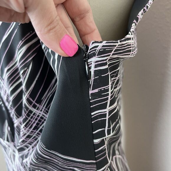 Lane Bryant Dress Womens Fourteen Black Midi Office Party Babydoll Whimsigoth - Picture 4 of 12